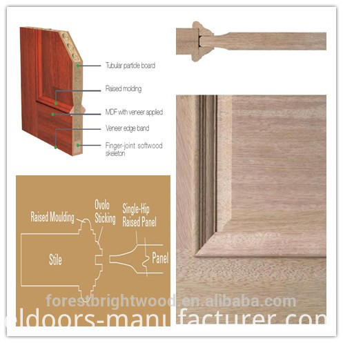 2015 Natural Elegant and Luxury Solid Wood Craftsman Doors